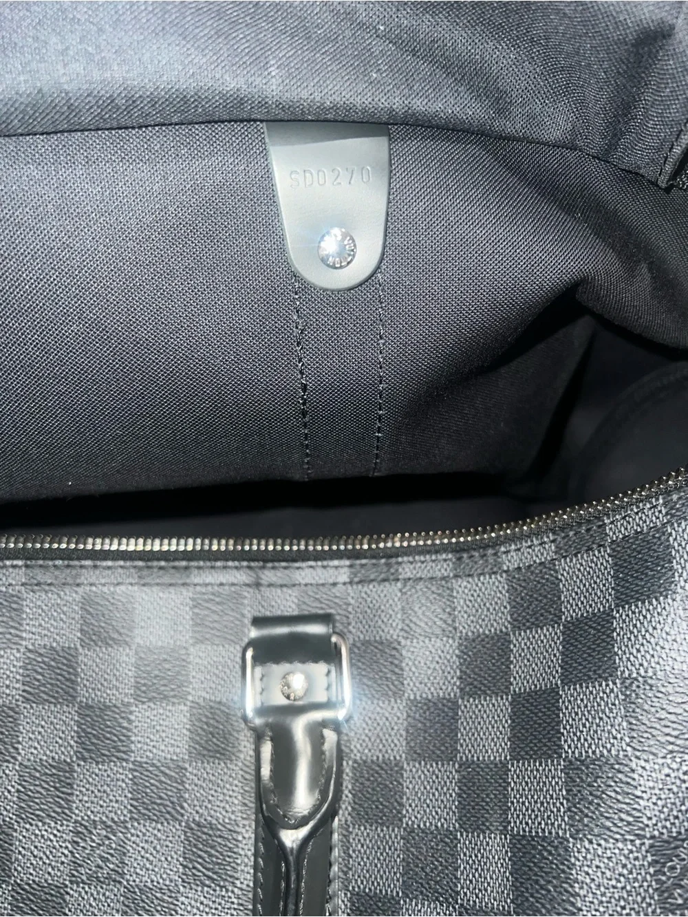 Louis Vuitton Damier Graphite Black & Gray Duffel Bag